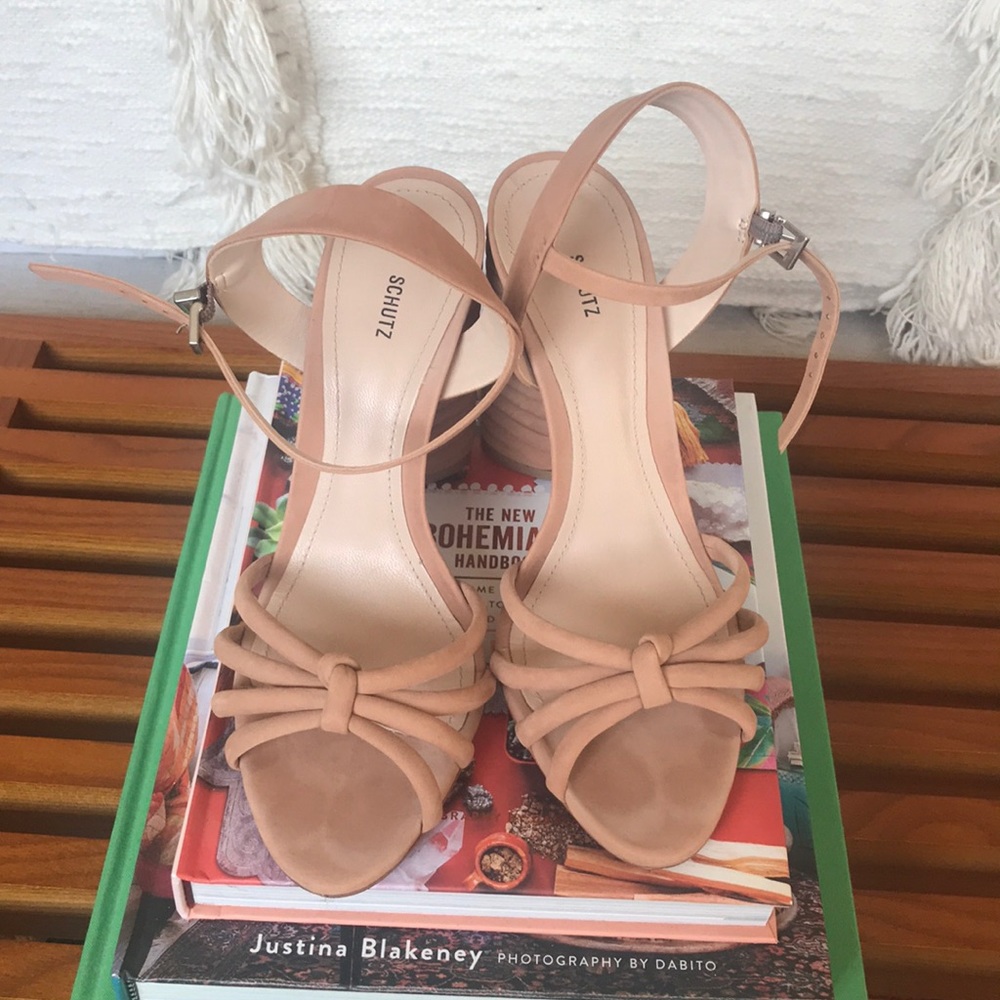 SLASHING PRICES!! Schutz tan heels 7.5